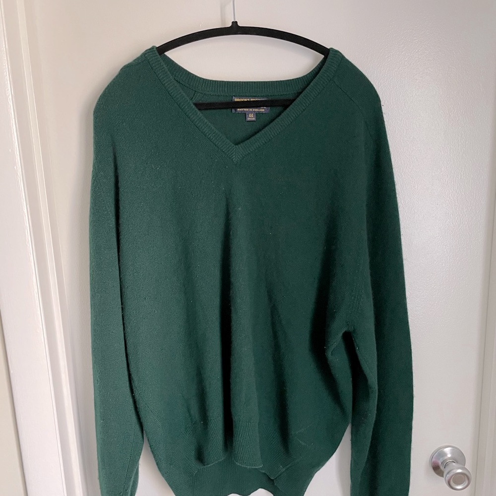Vintage Brooks Brothers 100% Cashmere V Neck